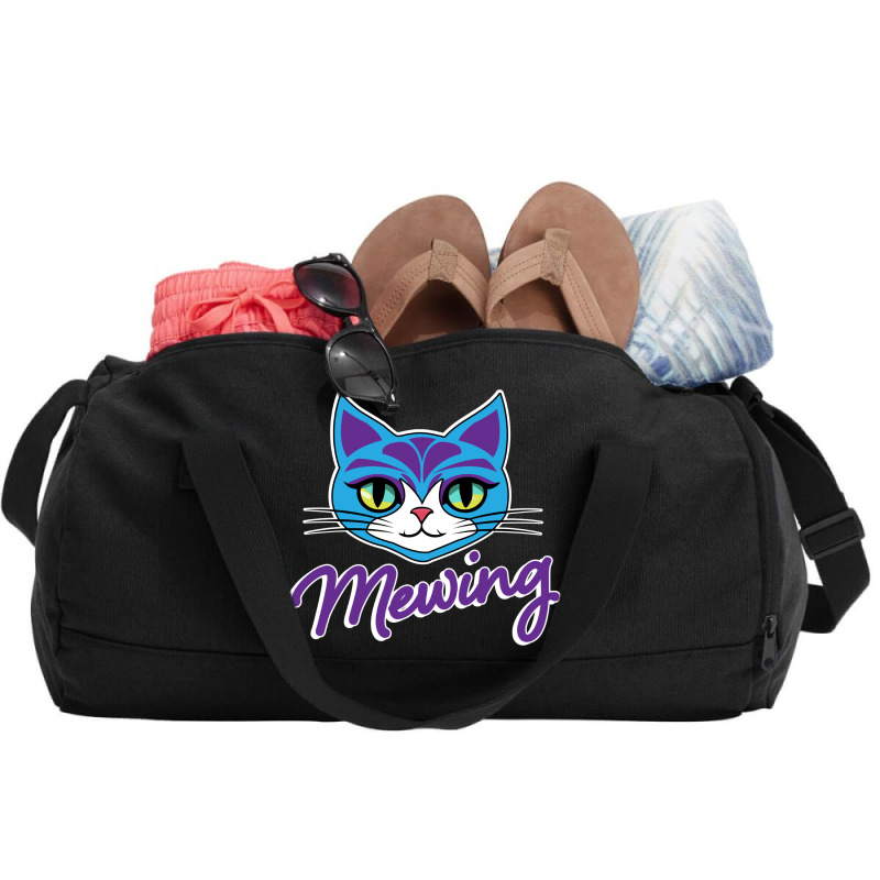 Mewing Cat Looksmaxxing Duffel Bag | Artistshot