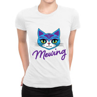 Mewing Cat Looksmaxxing Ladies Fitted T-shirt | Artistshot