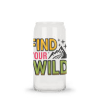 Quotes Find Your Wild Glass Tumbler | Artistshot