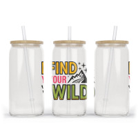 Quotes Find Your Wild Glass Tumbler | Artistshot