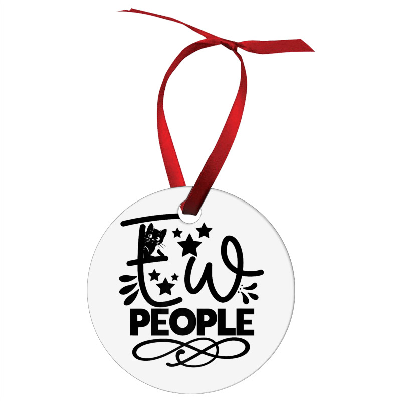 Ew People   Funny Black Cat Sarcastic Ornament | Artistshot