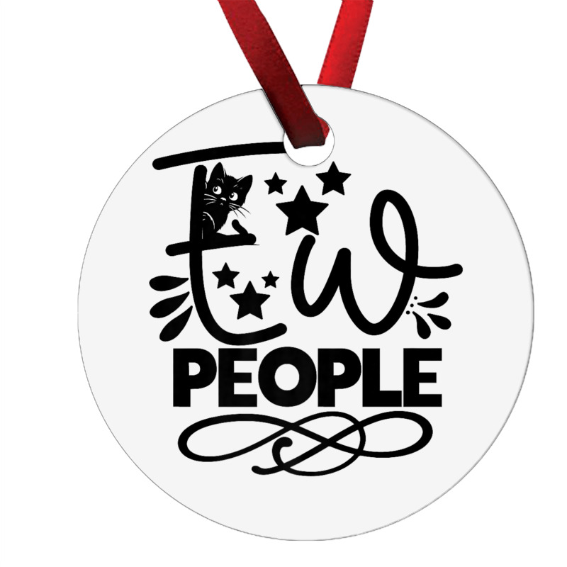 Ew People   Funny Black Cat Sarcastic Ornament | Artistshot