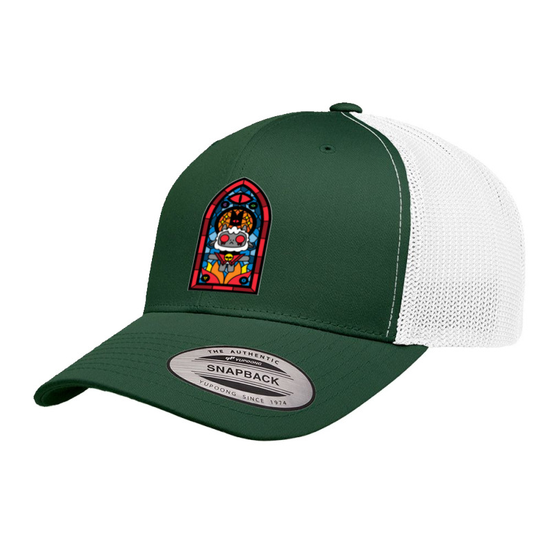 Lamb Stained Glass Retro Trucker Cap by cm-arts | Artistshot