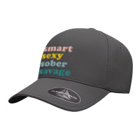 Retro Vintage Smart Sexy Sober Savage Recovery Seamless Cap | Artistshot