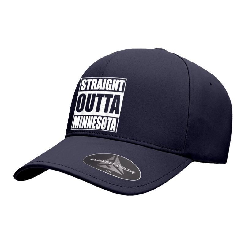 Straight Outta Minnesota Patriotic Minnesota State Seamless Cap | Artistshot