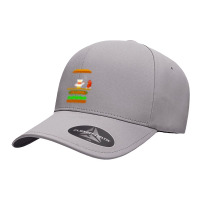 Burger Time Retro 80's Arcade Game Design Seamless Cap | Artistshot