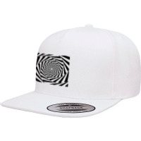 Spiral Abstract Hypnosis Zone Shirt 5 Panel Snapback Cap | Artistshot