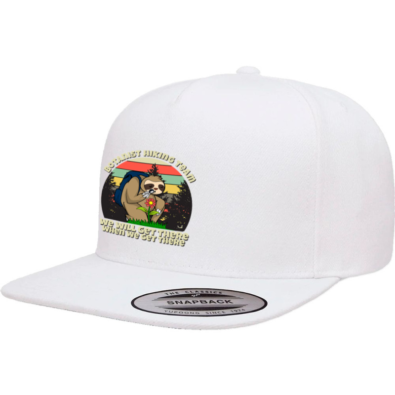 Botanist Hiking Team, Botany Sloth 5 panel snapback cap by CUSER3772 | Artistshot