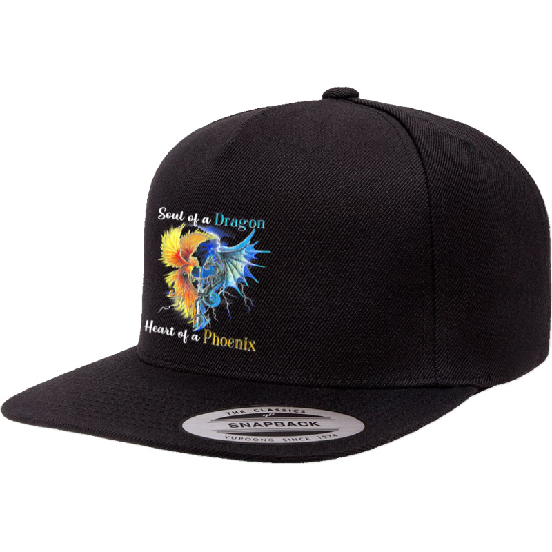 Soul Of A Dragon Heart Of A Phoenix T Shirt 5 panel snapback cap by cm-arts | Artistshot