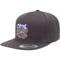 Ghost   Seven Inches Of Satanic Panic Pullover Hoodie 5 Panel Snapback Cap | Artistshot