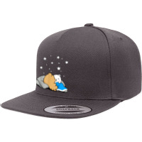 Milk Mocha Bear Sleeping Under The Stars Love Kiss Valentine 5 Panel Snapback Cap | Artistshot