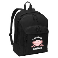 Smiling Axolotl Mexican Walking Fish I Axolotl Questions T Shirt Basic Backpack | Artistshot