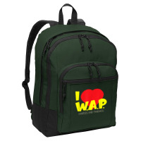 I (heart) W.a.p.   Song Parody   I Heart Pancakes & Waffles T Shirt Basic Backpack | Artistshot