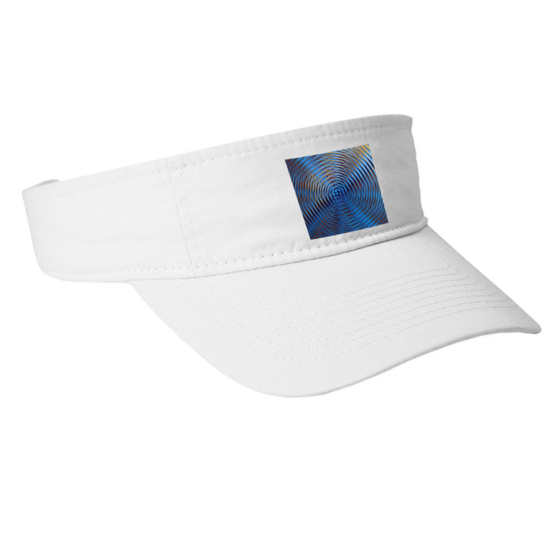 3d Illustration Hypnotic Pattern Abstract Blue Fashion Visor by Norman B | Artistshot