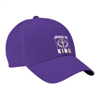 Religious Jesus Is King Christian Church Lord Believer Gifts Men Nike Dri-fit Cap | Artistshot