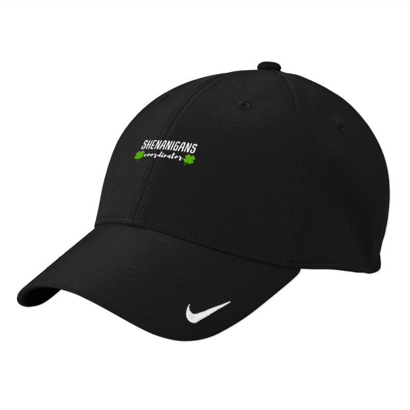 Shenanigans Coordinator  Saint Irish Pats St, Patrick's Day Nike Dri-fit Cap | Artistshot