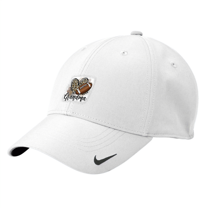 Football Grandma Funny Leopard Heart Family Sporty Nike Dri-FIT Cap by pester | Artistshot