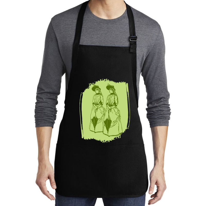 Women With Umbrellas Medium-length Apron | Artistshot