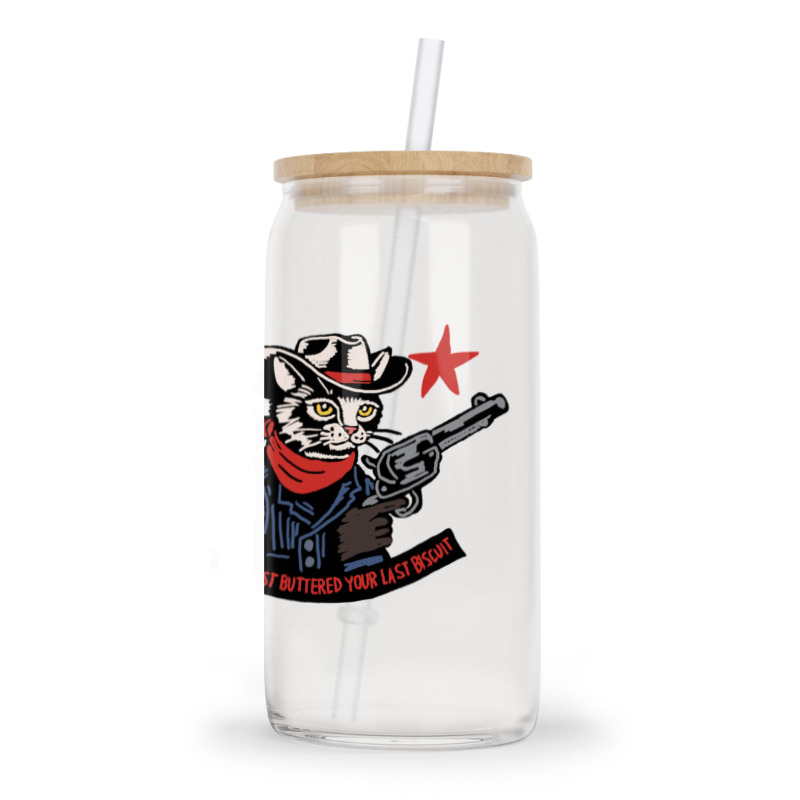 Cowboy Western Cat Glass Tumbler | Artistshot