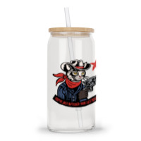 Cowboy Western Cat Glass Tumbler | Artistshot