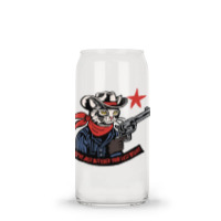 Cowboy Western Cat Glass Tumbler | Artistshot