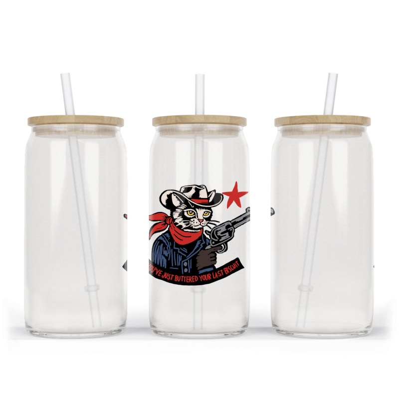 Cowboy Western Cat Glass Tumbler | Artistshot