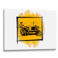 Old Tractor Metal Print Horizontal | Artistshot