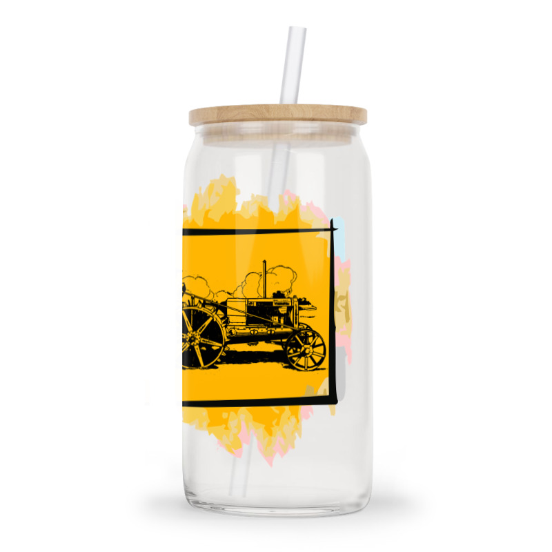 Old Tractor Glass Tumbler | Artistshot