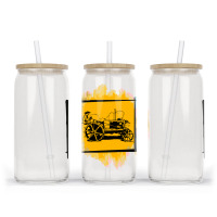 Old Tractor Glass Tumbler | Artistshot