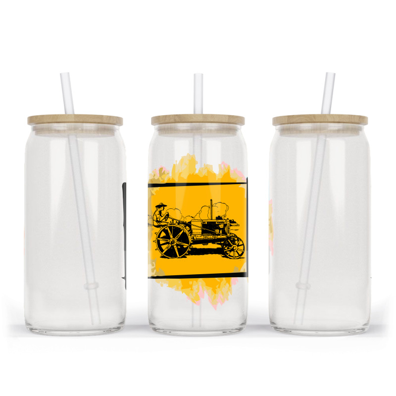 Old Tractor Glass Tumbler | Artistshot