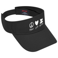 Peace Love Raccoons Animal-44 Visor Hat | Artistshot