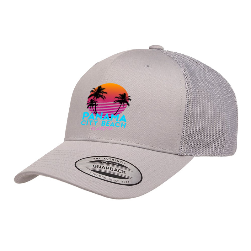 Panama City Beach Florida Retro 80s Retro Trucker Cap by Kosdapen517 | Artistshot