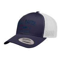 Dell Rapids South Dakota Sd Vintage Athletic Navy Sports Des Retro Trucker Cap | Artistshot