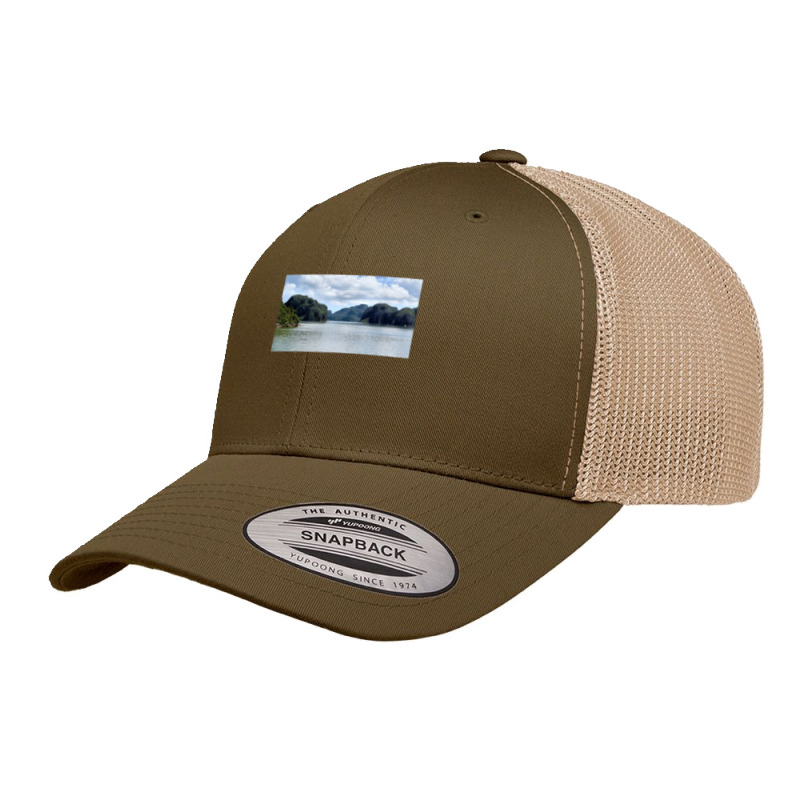 Green Islands In Halong Bay At Day In Vietnam173 Retro Trucker Cap by MuhammadAbbott | Artistshot