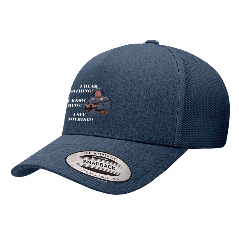 Sgt Schultz Hogan_s Heroes Nothing Quote Yupoong Trucker Cap by cm-arts | Artistshot