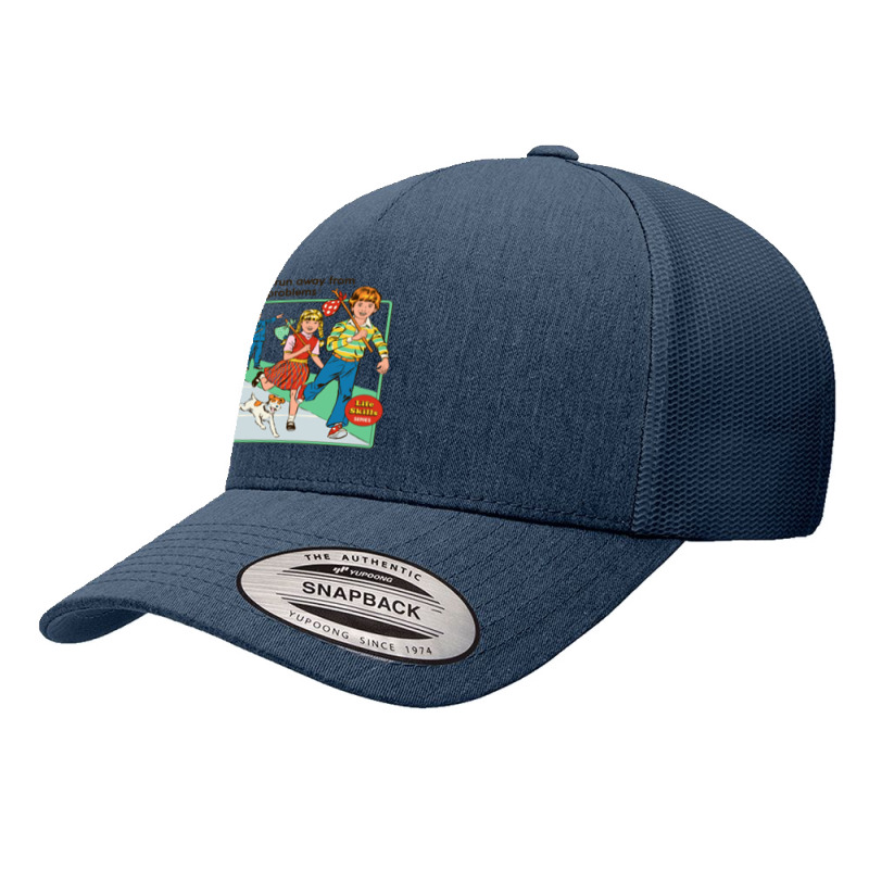 Let's Run Away Yupoong Trucker Cap by BrendonPatton | Artistshot