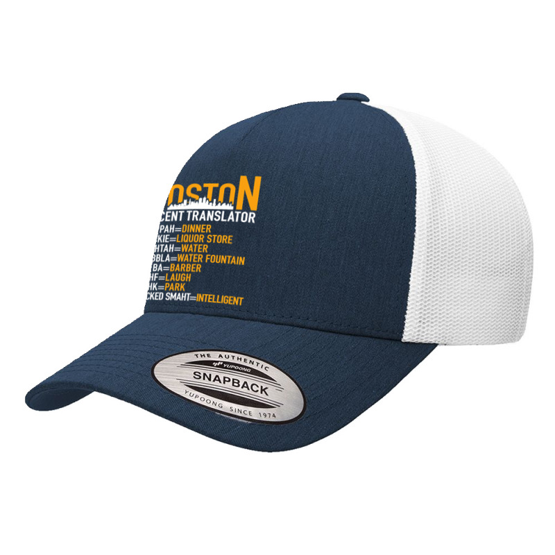 Wicked Smaht Funny Boston Accent Translator Bostonians Gifts Yupoong Trucker Cap | Artistshot