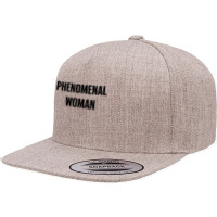 Womens Phenomenal Woman Olive Green T Shirt 5 Panel Snapback Cap | Artistshot