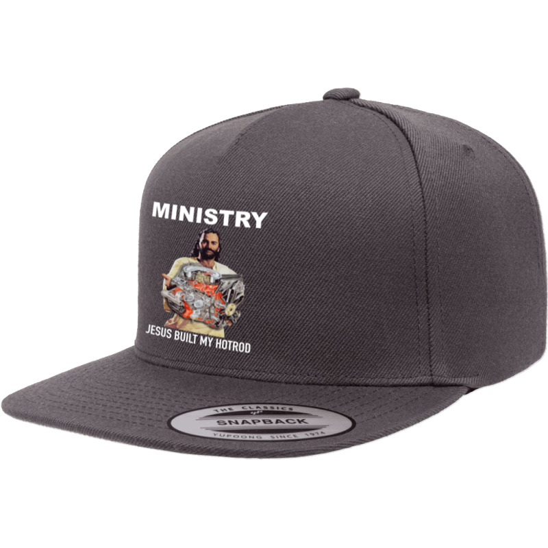 Jesus Built My Hotrod 5 panel snapback cap by cm-arts | Artistshot