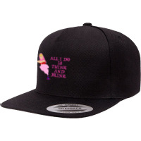 Graphic Music Cartoon Cute Mens My Favorite 5 Panel Snapback Cap | Artistshot