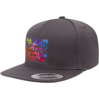 Calculate Kindness Into Everyday Math Teachers Unity Day Funny Men 5 Panel Snapback Cap | Artistshot