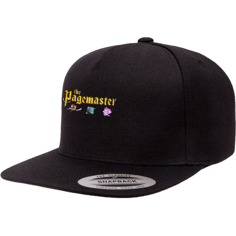 The Pagemaster  Vintage Movie Cartoon Illustration 5 panel snapback cap by Talite Moala | Artistshot