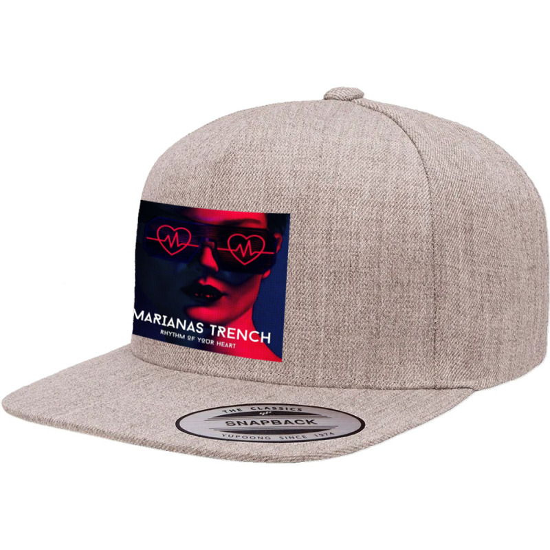 Marianas Trench Rhythm Of Your Heart 5 Panel Snapback Cap | Artistshot