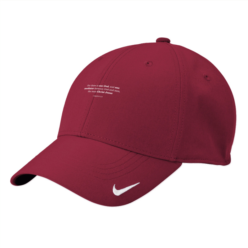 There Is One Mediator Christian Bible Verse 1 Timothy 25 T Shirt Nike Dri-FIT Cap by uekirstockpg | Artistshot