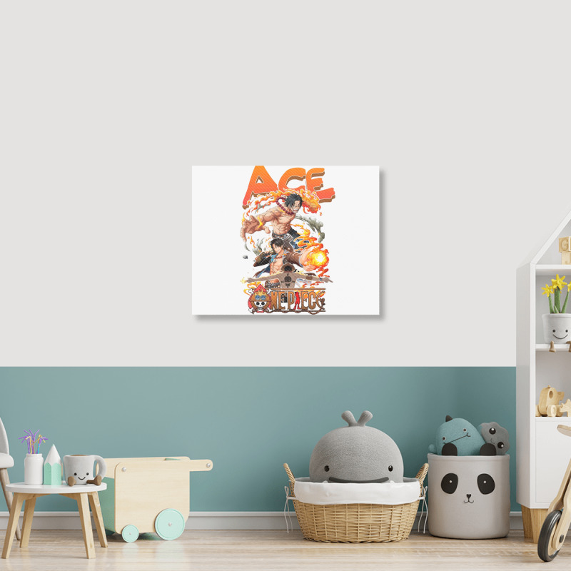 Ace - Onepiece Landscape Canvas Print | Artistshot