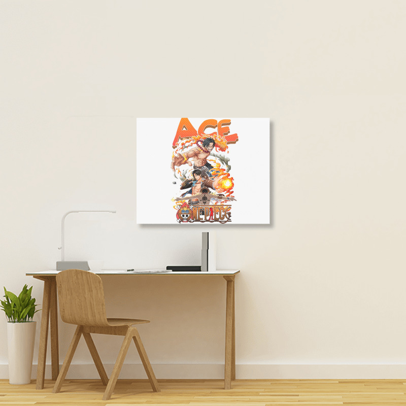 Ace - Onepiece Landscape Canvas Print | Artistshot