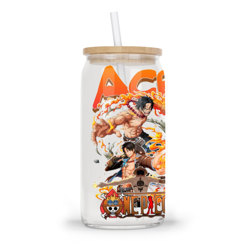 Ace - Onepiece Glass Tumbler | Artistshot