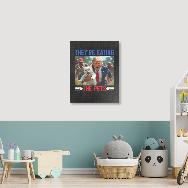 Debate Quote 2024 Donald Trump Portrait Canvas Print | Artistshot