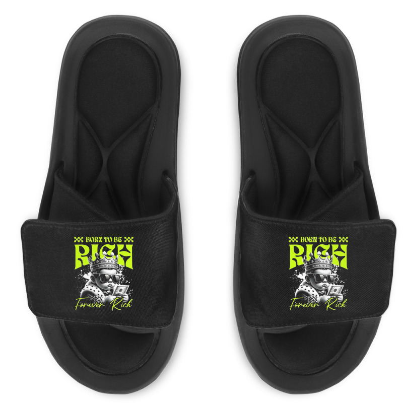 Born To Be Rich Slide Sandal | Artistshot