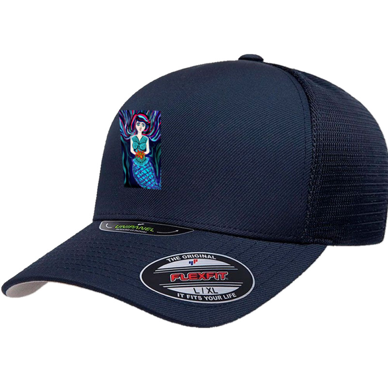 Mermaid Eyes Unipanel Trucker Mesh Cap | Artistshot